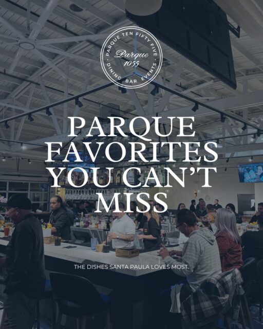 Parque 1055 Favorites:
• Parque Margarita
• Surf & Turf
• Mary’s Chicken
• Local Orange Tart

Your must-try lineup is waiting.

#parque1055 #foodie #santapaula #yummy #restaurant #delicious #hungry #whatsfordinner #venturacountyeats