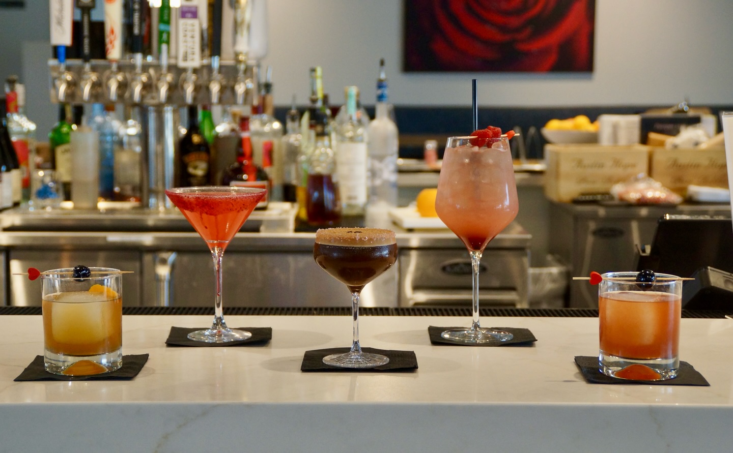 Our Valentine’s cocktail lineup is officially here 💘

Craft cocktails made for date night, Galentine’s, and everything in between and yes, we also have mocktails.
Love is in the air at Parque 1055. Reservations recommended.

#parque1055 #valentinesday #cocktails #datenight #mocktail