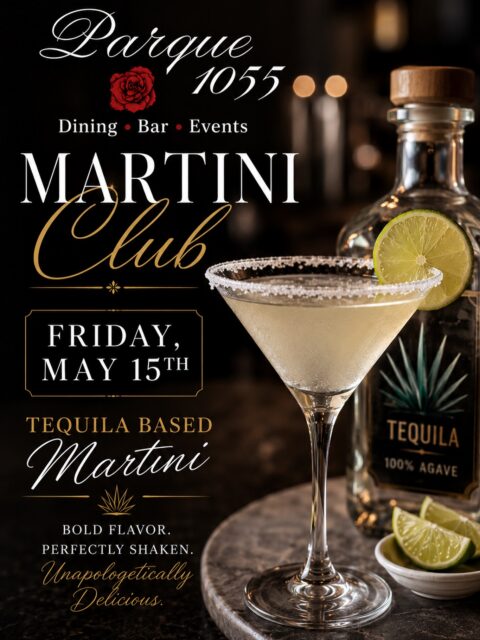 Martini Club is back this Friday at Parque 1055 🍸✨

This week’s feature: a tequila based martini with bold flavor, fresh citrus, and the perfect kick to start your weekend.

Join us Friday, May 15th at 6pm for cocktails, dinner, and patio vibes all night long.

$35 two martinis and a shared appetizer! Dm us or call the restaurant to make a reservation! 

#parque1055 #martiniclub #santapaula #venturacounty #cocktailnight